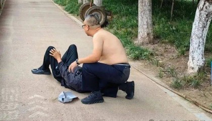 石家庄一公安局副局长“赤膊上阵”，扑倒诈骗分子