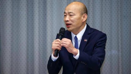 韩国瑜对国民党恨铁不成钢，以“一个老婆、一个党”妙喻从政生涯