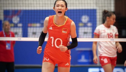 U19世锦赛-中国女排3-0突尼斯 黄悦鑫12分喜获开门红