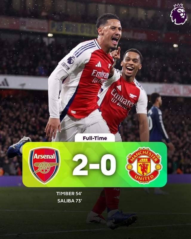 阿森纳2-0曼联获封“角球之王”,阿莫林终结联赛34场不败,詹俊:曼联人员轮换有亮点