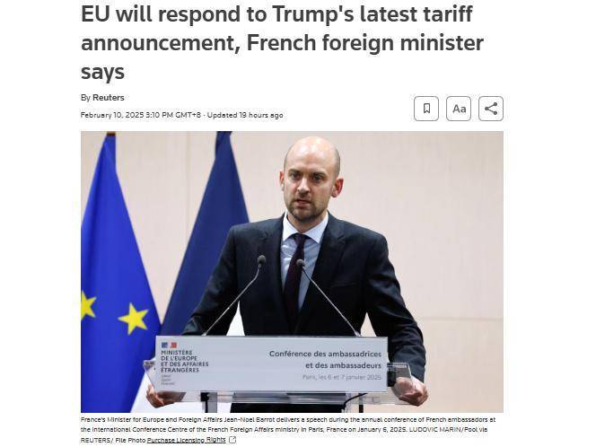 “将反制、很失望”特朗普宣布这一关税计划后,多国迅速回应!